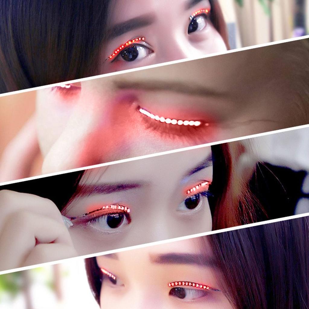 LED False Eyelashes Light Lightweight Stylish Reliable Luminous False Eyelashes Light for Party