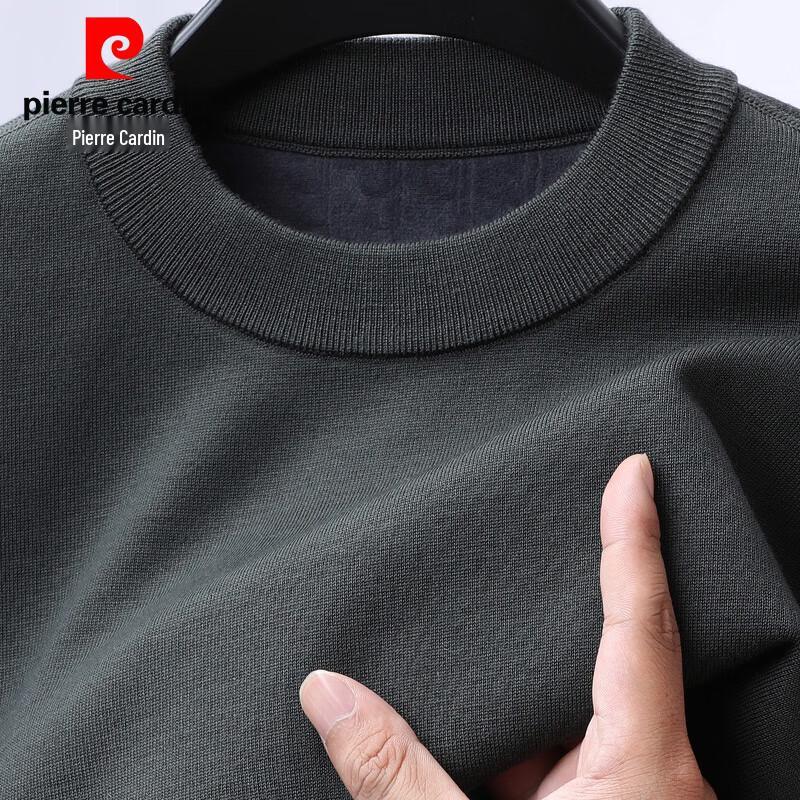 

Pierre Cardin Men s 100% Wool Fleece-Lined Half-High Collar Sweater L (175/92A)