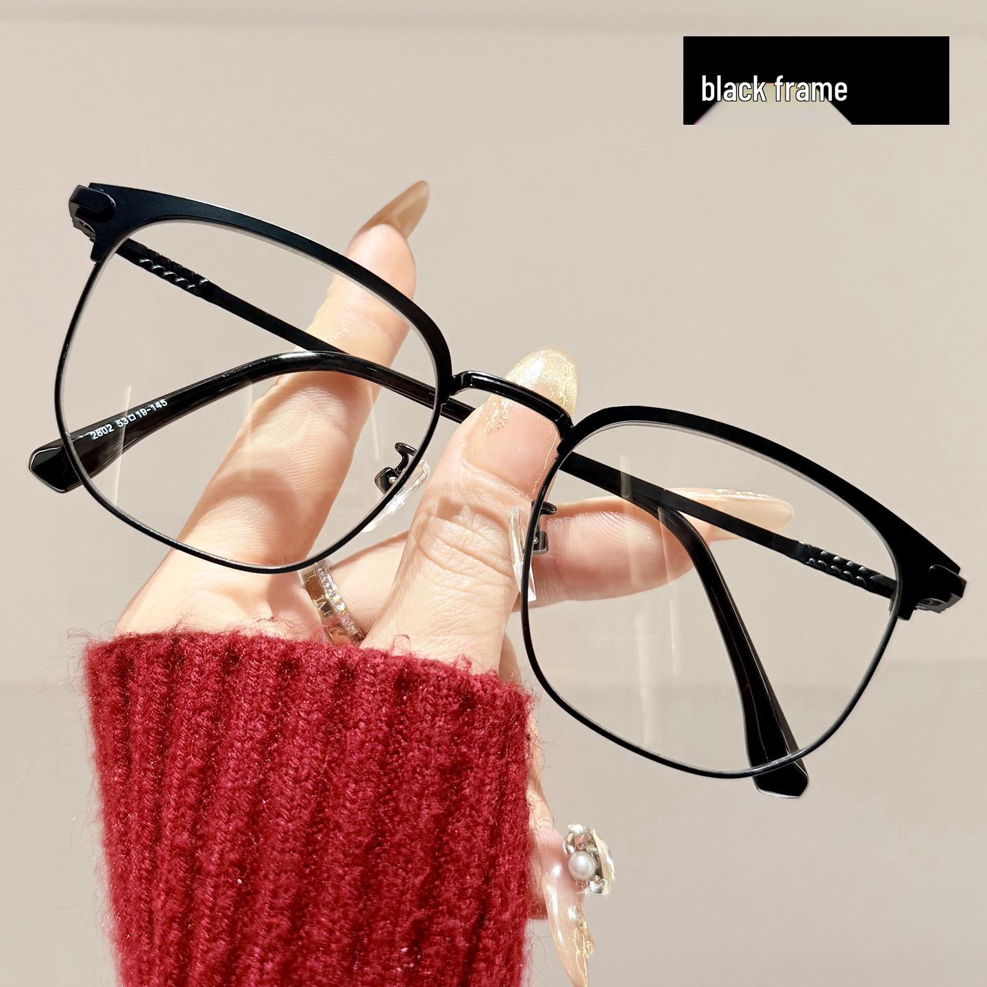 

Men s High-End Half-Frame Anti-Blue Light Reading Glasses for Presbyopia Anti-Blue Light 0