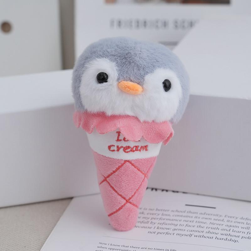 Plush Adorable Capybara Doll Colorful Ice Cream Keychain Soft And Cuddly Accessory