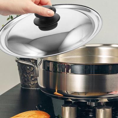 Heavy Duty Stainless Steel Pot Lid Rust Proof Dishwasher Safe Comfort Grip Handle for Cooking Pots Pans Saucepan Frying Pan