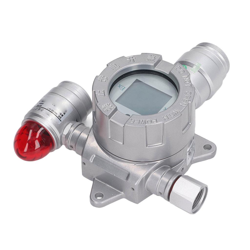0‑100ppm LCD Fixed H2S Gas Detector 4‑20mA Signal RS485 Digital Signal Output Shop Gas Alarm Meter US Plug 100‑240V