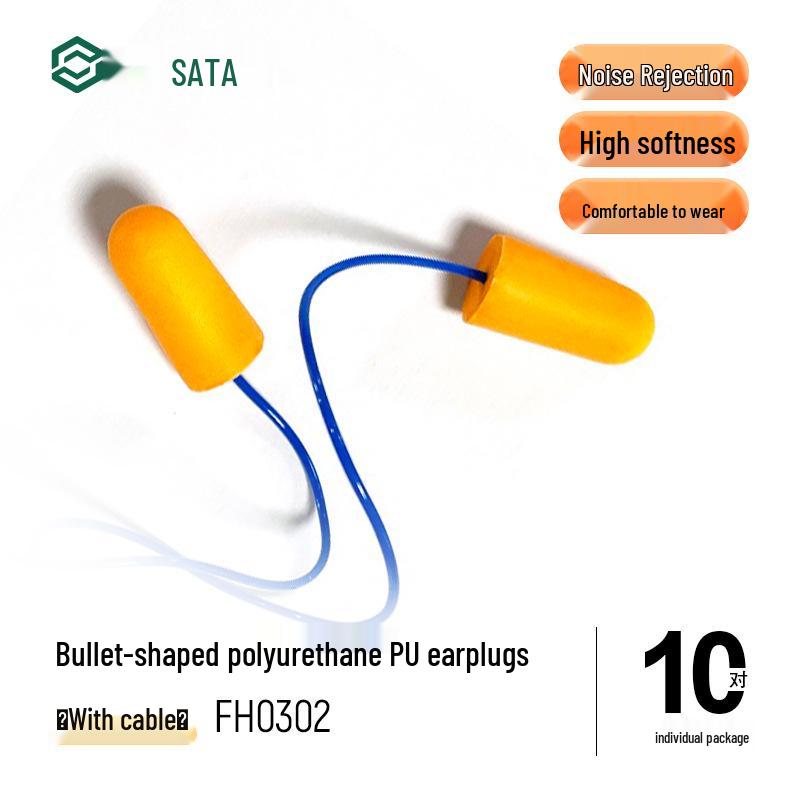 SATA Industrial Anti-Snoring Soundproof Earplugs for Sleep and Noise Reduction