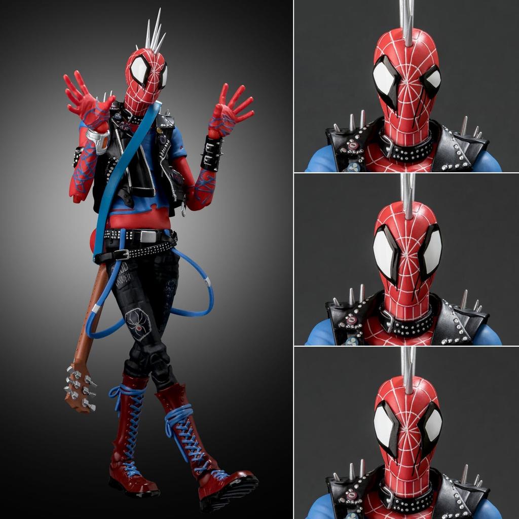Across the SV Action Approximately 180mm PVC ABS Painted Action Figure Spider-Man Spider-Verse Spider-Punk, &