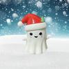 Kawaii Christmas Hat Ghost Figurine Mini Ghost Car Ornament Christmas Ghost Resin Ornament  Office