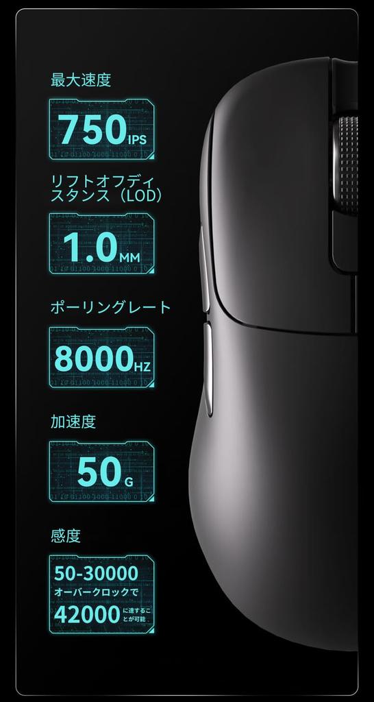 KDSTROE (Small Shop) X AJAZZ AJ179 APEX Wireless Gaming Mouse, 1K, 4K, and 8K Polling Rate Support, OLED Display with Magnetic Charging Dock,