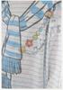 Girls' Fun Print Striped Lyocell Cardigan - Lightweight, Ice-Fresh, Loose Fit, Long Sleeve
