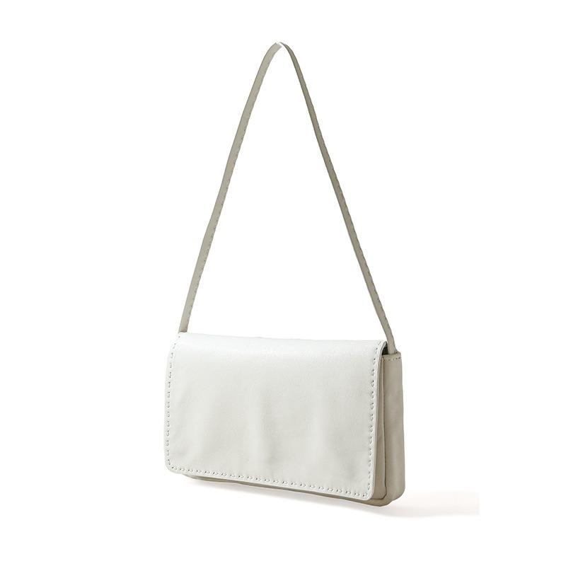 

Новая сумка, роскошная нишевая кожаная сумка через плечо, сумка-портфель под мышкой, сумка большой вместимости, женская летняя сумочка 26*6*15.5 cm белый