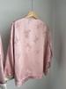 2024 Cool Zen-Style Women's Pink Hanfu Shirt Jacket for Early Autumn