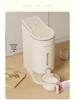 Milky White Rice Storage Container - Moisture & Insect-Proof, Food-Grade Sealed Bucket for Coarse Grains