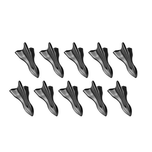 Auto Dachspoiler Schwarze Haifischflosse NEU 10 STÜCKE Dekoration Universal Spitz Carbonfaser Stoßfängerschutz Auto Außen Dachzubehör