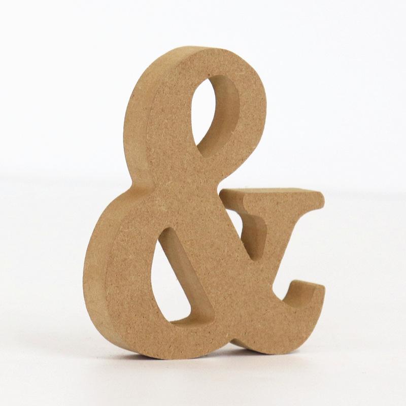 26-Letter Wooden Alphabet DIY 10cm Handicrafts Three-Dimensional Decorative Letters Sign Decorations Craft Supplies