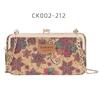 Baellerry Women's Long Purse Fashion Cell Phone Bag Printed Wallet with Metal Chain Multifunctional Crossbody Bag