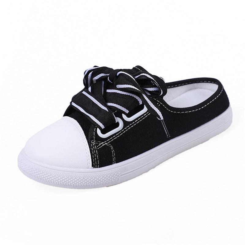 2024New Ladies Vulcanized Shoes Casual Wedge Heel Thick Sole Elastic Band Spring Autumn Height Increasing Shoes Women's Slippers