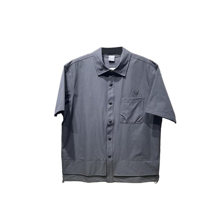 New Balance Shirts Men s Black Lapel Moderate AMJ42305-BK L
