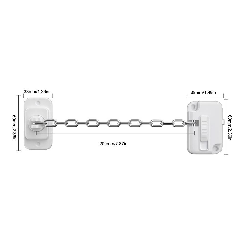 3-1pc Window Restrictor Child Safety Locks Self Adhesive Window Limit Stop Locks No Drilling Adjustable for Child Pets Safety