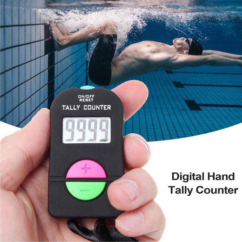 1PCS Digital Hand Tally Counter Electronic Clicker Golf Gym Hand Held Counter Portable Electronic Up Down Clicker Counter 1