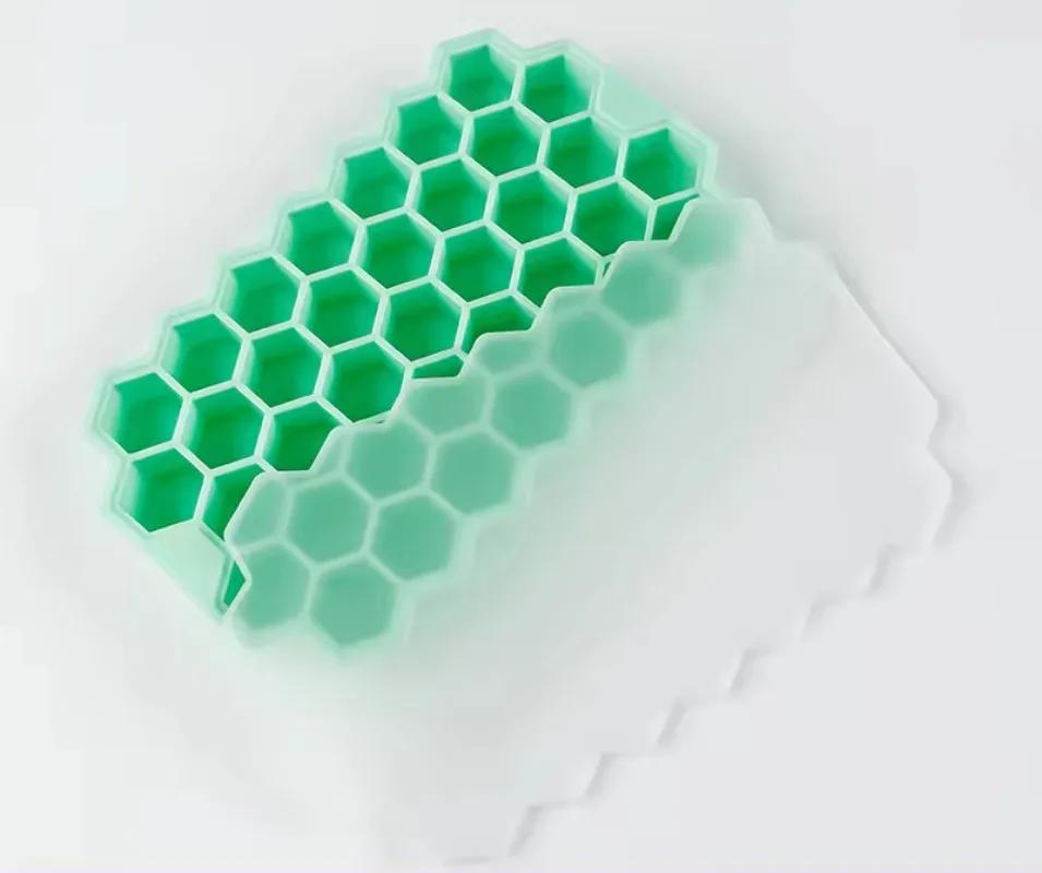 Opakovaně použitelná silikonová forma na ledové kostky Plástvové formy na ledové kostky Bez BPA Výrobník ledu Želé forma Whiskey Koktejl Kuchyňské náčiní