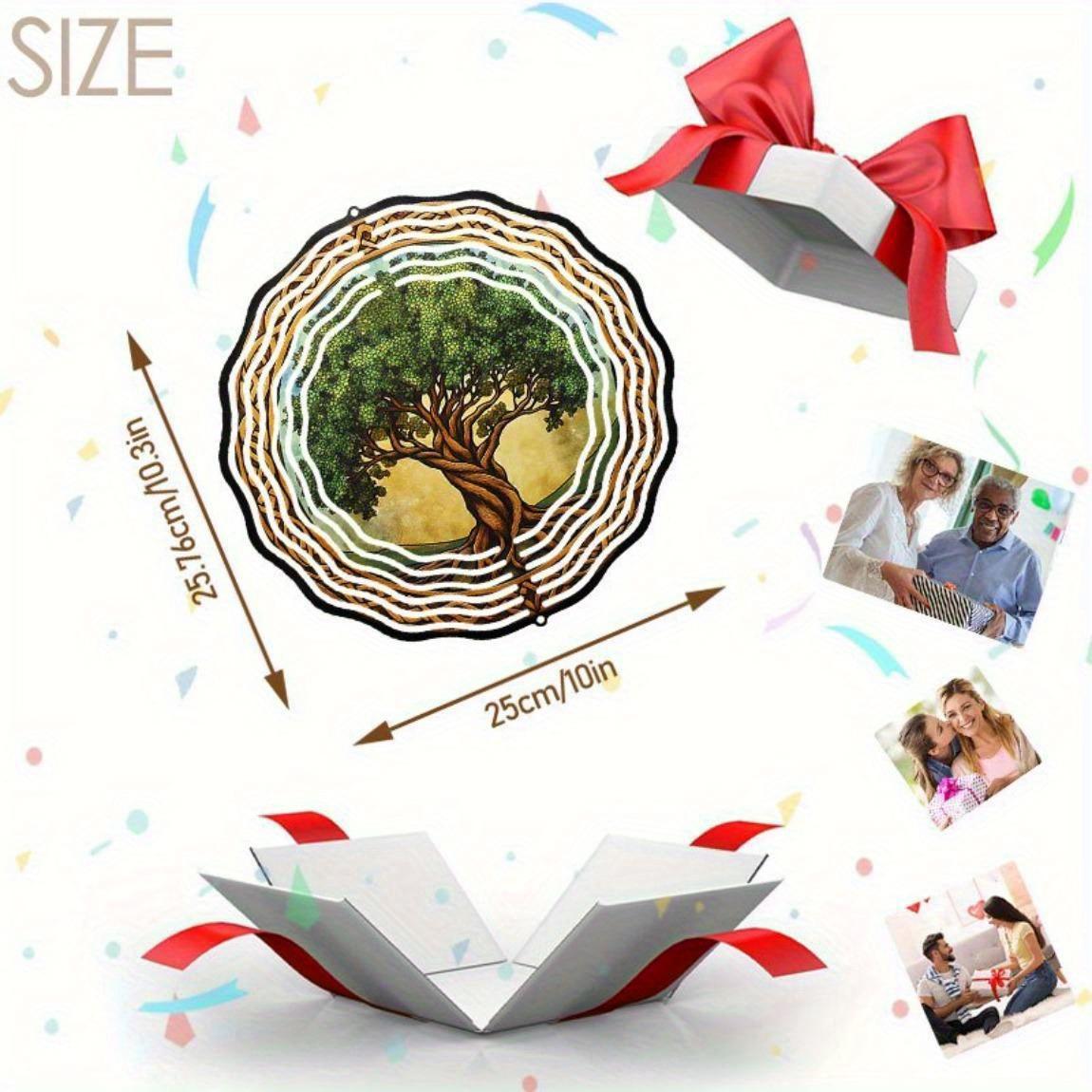 

10-дюймовий підвісний вітряк з гачком, що обертається на 360 градусів, для прикраси балкона та саду, весняно-літній вуличний декор