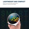 Color Mini Digital Alarm Clock Day of Week Touch Snooze Table Clock 2 Alarms 4 Level Brightness 12/24H Electronic LED Clock