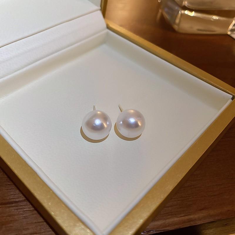 Simple Versatile Pearl Earrings Fashion Personality Stud Earrings Temperament Earrings Women