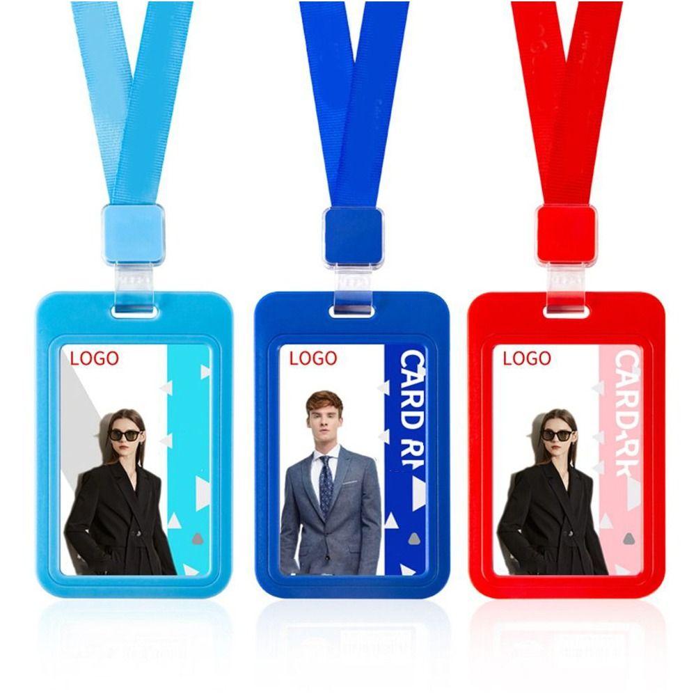 Card Door Card Lanyard Card Holder Simple Card Case Horizontal Card Protector Vertical Card Cover