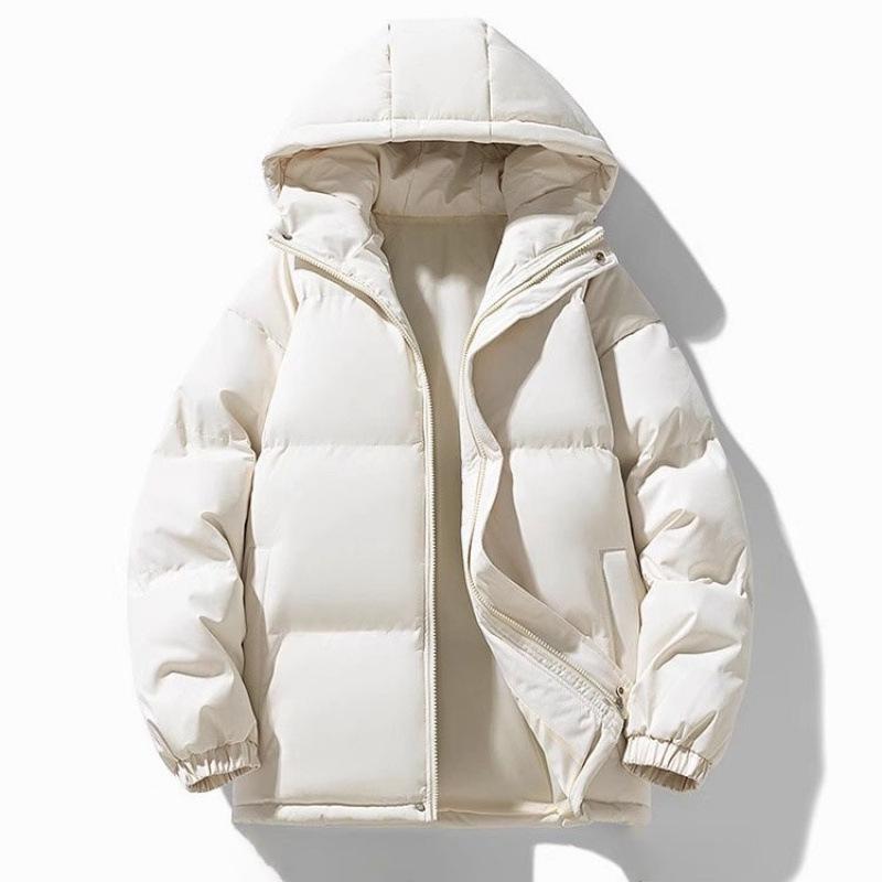 

Can LOGO Unisex Thickened Cotton Jacket - Central Academy of Drama Style, Winter Hand-Stuffed Cotton Coat, Versatile Cardigan. L вершковий/білий