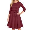 Women's Cocktail Dresses 3/4 Sleeve Vintage Wedding Guest Dress