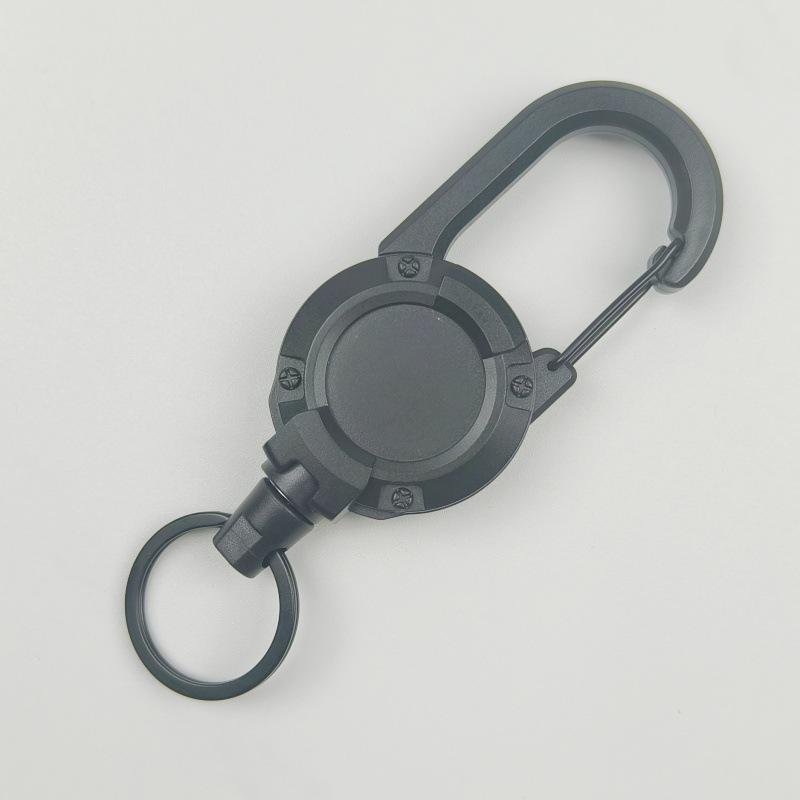 Telescopic Wire Rope Lure: Outdoor Anti-Loss Fishing & Backpack Key Buckle