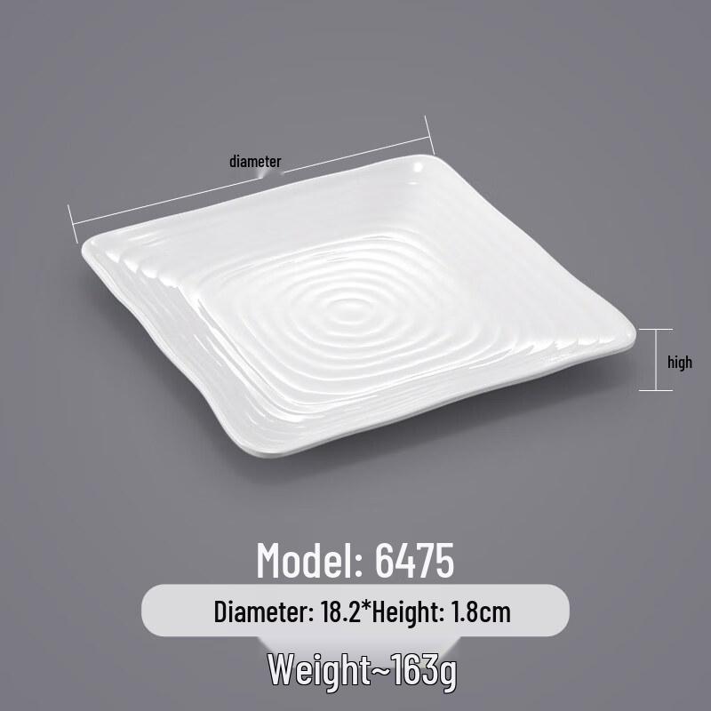 A5 Melamine Imitation Porcelain Dinner Plate