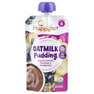 Happy Family Organics Happy Tot®, Oatmilk Pudding, 2 Years+, Organic Oatmilk, Banana and Blueberry, 4 Oz (113 G)