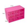 Transparent Nine-Grid Desktop Storage Box for Jewelry and Cosmetics