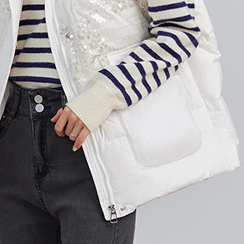 YAYA Women's 90% Duck Down Stand Collar Vest