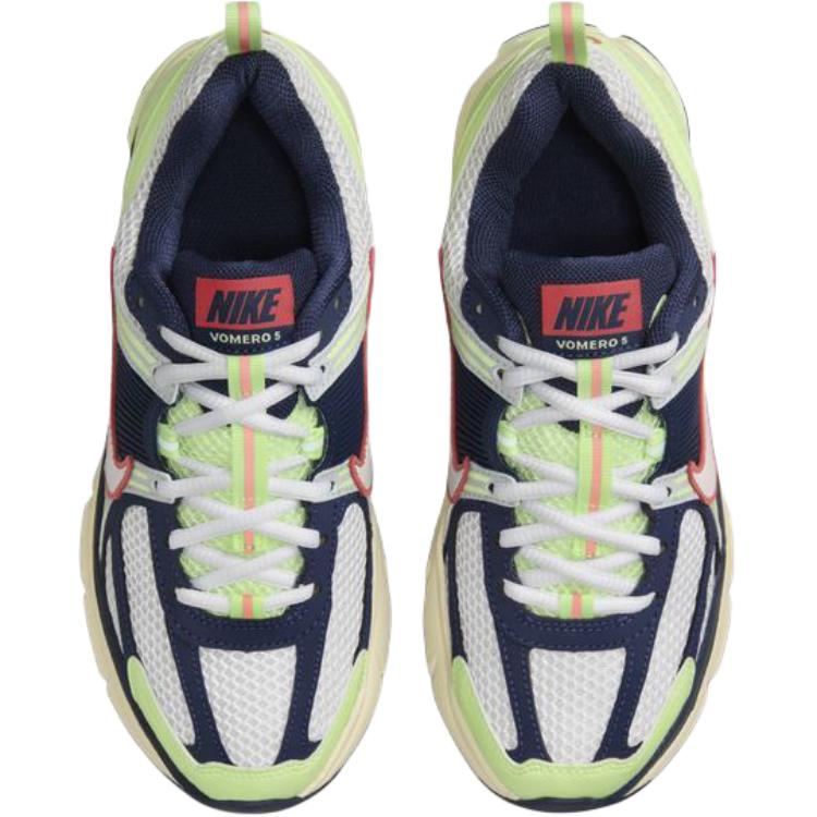 Nike Vomero 5 GS Barely Volt Midnight Navy Kids Sneakers Green Pure-Platinum White IB4406-701