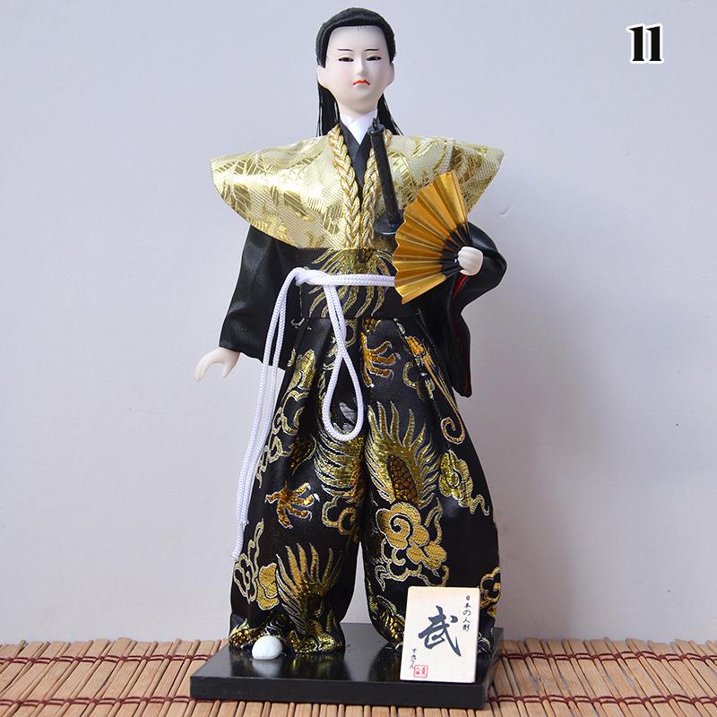 Japanese Samurai Ninja Figurines Dolls With Kimono Traditional Ninja Ornaments Home Decor Collection Arts Craft Gifts