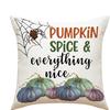 Home Decor Hey There Pumpkin And Fall Elements Design Pattern Cushion Cover Suitable For Sofa Bedroom Car Pillow Cover