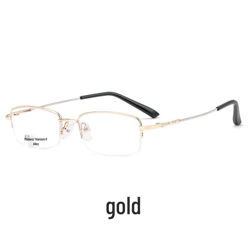 

Мужские сверхлегкие титановые очки Danyang 5098JY с полуободковой оправой - деловой стиль