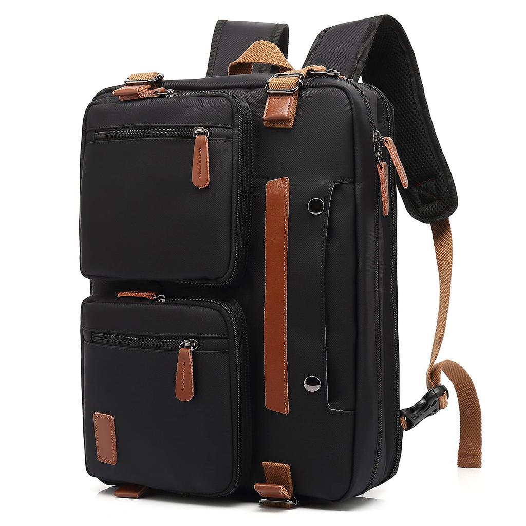 Multifunktionaler Business-Reiserucksack – Konvertierbare 3-in-1 Laptoptasche, Aktentasche & Umhängetasche, Wasserdicht & Diebstahlsicher, Passend für 15,6"/17,3" Laptops