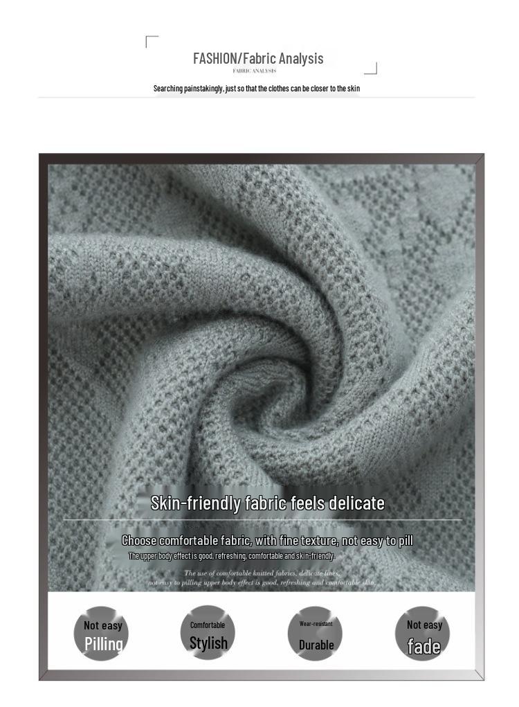 2024 Velvet-Enhanced Knit Sweater: Warm, Fashionable Round-Neck Chinese Style for Autumn/Winter