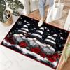 Christmas Decoration Carpet Merry Christmas Living Room Bedroom Door Rug Home Holiday Decoration Entrance Non Slip Door Mat