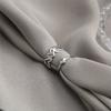 Punk Alloy Couple Rings Set 2pcs Silver Color Heart Butterfly Shape Fashion Love Jewelry Gift For Women Girls