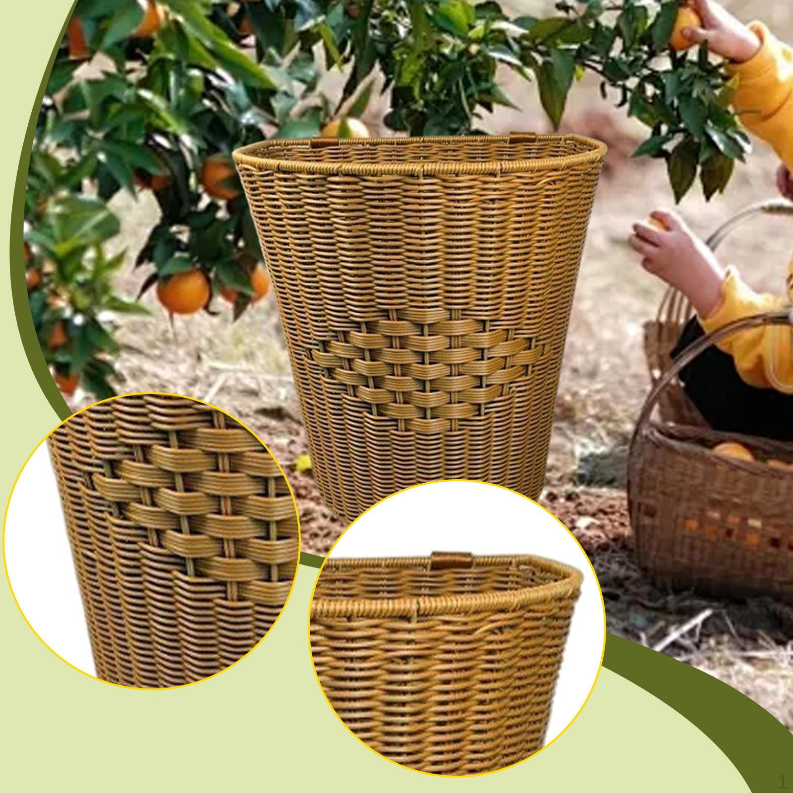 

Корзина на спину для сбора фруктов в саду, переносной аксессуар, плетеная, реквизит для фото, держатель для овощей, водонепроницаемая