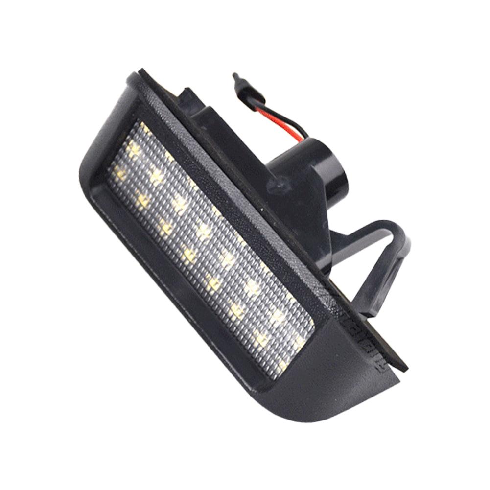 Car LED License Plate Light Replacement Number Plate Lamp Canbus Error-Free Bulbs for Peugeot Citroen Toyota Fiat Opel