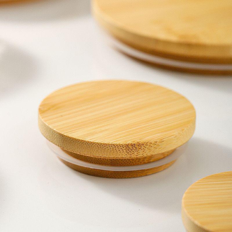 Bambus/Edelstahl Deckel für High Borosilicate Glas Wasserflasche oder Teekanne