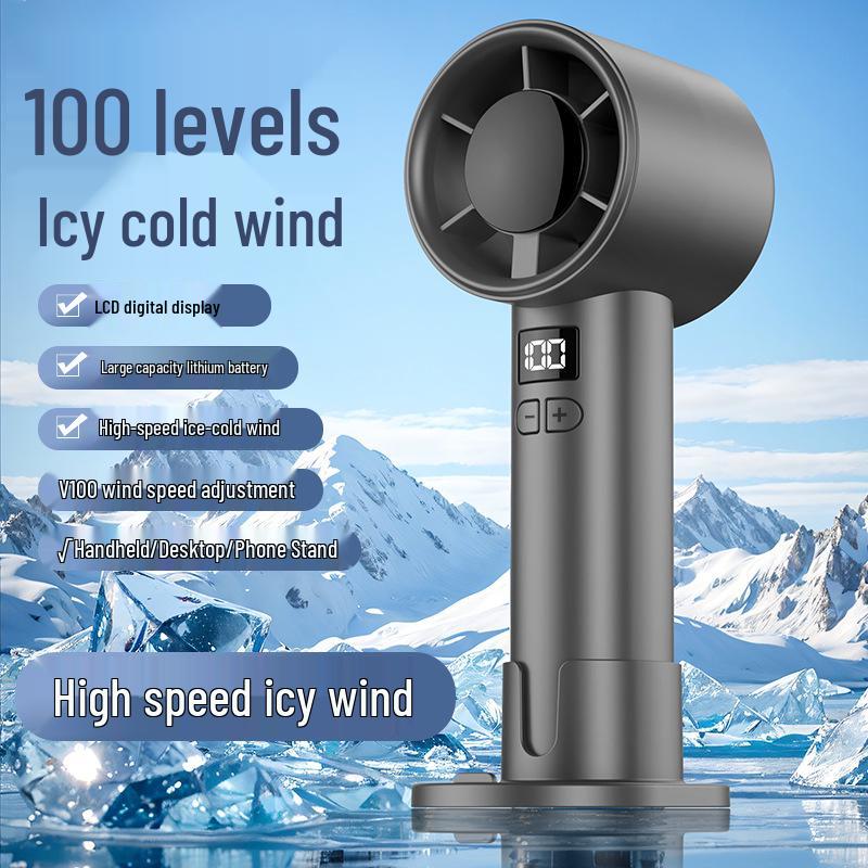 New USB Rechargeable Folding Fan: Long Battery Life, Retractable Design for Indoor/Outdoor Use