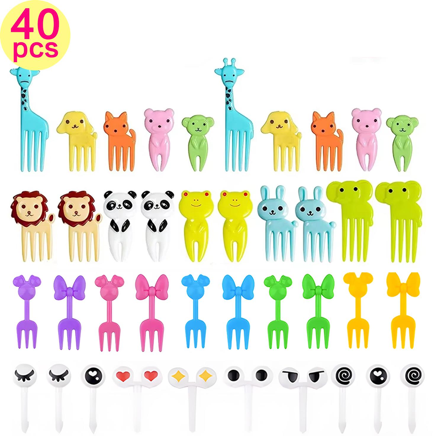 

Kids Bento Lunch Box Accessories With Mini Fruit Forks for Children/Fuirt Cutter/Soy Sauce Container/Silicone Cupcake Liners