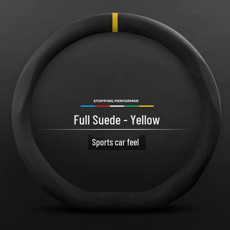 Ultra-Thin Alcantara Steering Wheel Cover for Nezha Cars: U, S, V Models