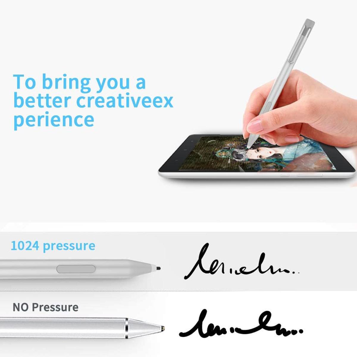 

P303 Stylus Pen for Microsoft Surface Pro 6/5/4/Surface Go 2 10.5 inch High Sensitive Drawing Writing Active Capacitive Pen Black