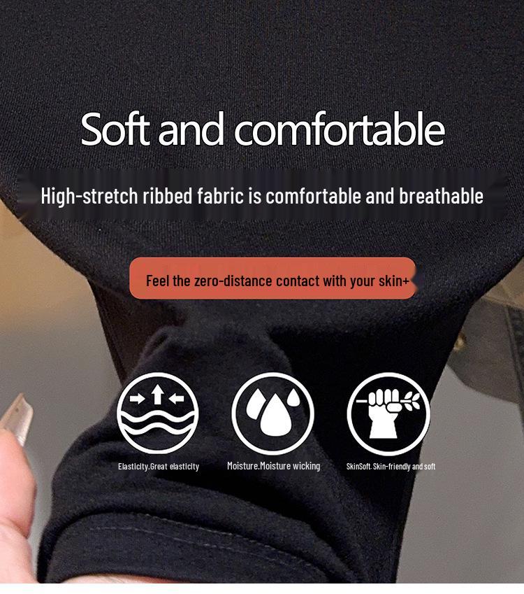 Women's One-Shoulder Slim-Fit Long-Sleeve T-Shirt - Early Autumn Niche Design