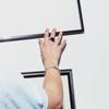 Retro Cold Style High-End Metal Inlaid Black Agate Ring Niche Design Irregular Trendy Fashion Ring